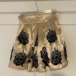 Charlotte Russe floral high waisted skirt